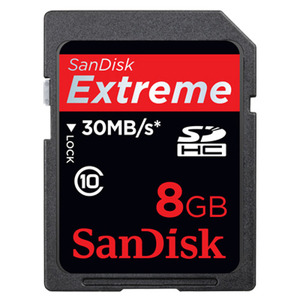 샌디스크 SDHC EXTREME 8GB CLASS10
